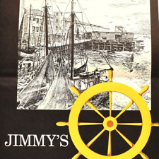 1950s Jimmy's Doulos Restaurant Menu Chowder King Boston Fish Pier Massachusetts picture