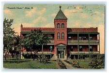 1912 View Of Nazareth Home Alton Illinois IL PostedAntique Postcard picture