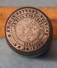 Antique RALEIGH NC Raleigh Chapter 10 RAM MASONIC PENNY Stamping Die TP330 picture