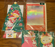 Vintage Sanrio Hello Kitty & Friends Christmas Cards Lot of 4 picture