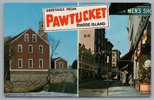 Greetings From Pawtucket Rhode Island Postcard picture