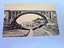Vintage Luxembourg Pont Adolphe Postcard picture