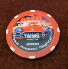 HOT AUGUST NIGHTS $5 casino Chip Limited reno nevada Harrahs. 2008 picture