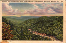 Postcard ROAD SCENE Great Smoky Mountains National Park North Carolina NC AL1227 picture