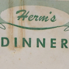 1960s Herm's Restaurant Cocktail Lounge Menu Plainfield Park Avenue New Jersey 1 picture