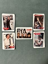 1985  U2 Rock Star Concert Cards. Bono, Larry, The Edge, Adam, Band (5 Cards) picture