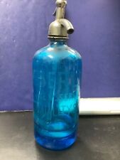 Vintage berlin bev. service inc quality seltzer blue bottle - preowned as is  picture