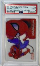 2010 Marvel 70th Anniversary Spider-Man Clearly Heroic Cel Card #PC4 PSA 9 POP=2 picture