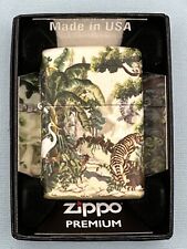 Tiger Jungle 46016 Design 540 Color Double Sided Zippo Lighter NEW picture