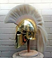 18 gauge Steel Brass Spartan Helmet Coated Medieval Greek Corinthian item Gift picture