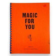 1974 Magic for You Charles Eastman Effects Tricks With Cards Dice and Cigarettes picture