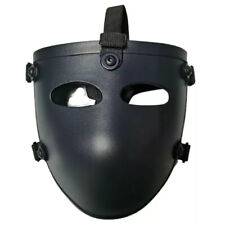 US Stock Tactical Ballistic lllA Full Face Mask Black CS Proof Face Shield picture
