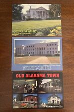 Lot Montgomery Alabama Postcards: Old Town, Governor's Mansion, History Museum picture