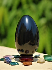 Natural Black Tourmaline 165MM Metaphysical Healing Spirit Reiki Aura Energy Egg picture