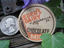 Eder Dairy milk bottle cap lid top Montoursville,Pa Lycoming County Pennsylvania picture