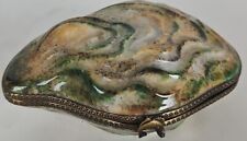 Gerard Ribierre LIMOGES BOUTIQUE FINE FRENCH PORCELAIN TRINKET BOX W/ OYSTER picture