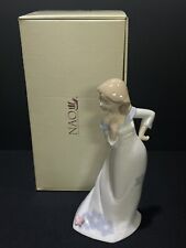NAO by Lladro 1559 Sweet Nature Young Girl with Butterfly Porcelain Figurine picture
