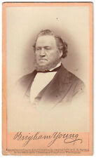 1870s C.R. Savage CDV Photograph Prophet BRIGHAM YOUNG Mormon LDS Utah BEAUTY picture