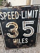 HUGE Porcelain California Highway Speed Limit picture