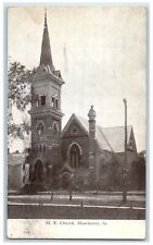 1909 Exterior View M. E. Church Manchester Iowa Posted Vintage Antique Postcard picture