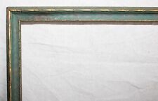 VINTAGE FITS 13 X 15 GOLD GREEN PICTURE FRAME ARTS & CRAFTS CARVED WOOD ORNATE picture