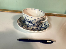 vintage Meissen cup and saucer set Blue onion Sword Germany mint picture