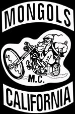 MONGOLS Motorcycle Club MC Biker Iron On Patch Rockers for Vest Cut Jacket picture