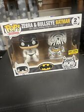 Funko Pop Heroes Zebra & Bulleye Batman 2 Pack Hot Topic Exclusive picture