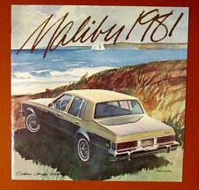 Original 1981 Chevy MALIBU Dealer Sales Brochure Sedan Coupe Station Wagon 20 pg picture