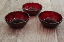 Vintage Anchor Hocking Royal Ruby Red Bubble 4 1/2