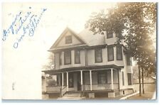 1915 Hogans Sisters House Amboy Illinois IL RPPC Photo Posted Antique Postcard picture
