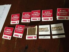 20 vintage King Edward and Swisher Sweets cigar matchbooks - never used. picture