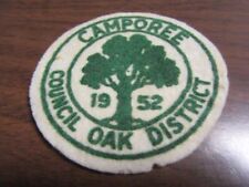 Council Oak District 1952 Felt Patch    c79 picture