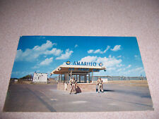 1950s ENTRANCE to AMARILLO AIR FORCE BASE, TEXAS VTG POSTCARD picture
