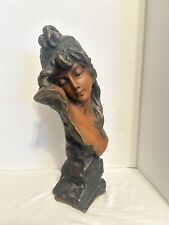 Vintage Victorian Woman Lady Figurine Statue Bust 13 1/2” Tall picture