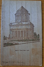 NEW YORK CITY NEW YORK     Grant's Tomb  Vintage NY Postcard   Burnt Wood Type picture