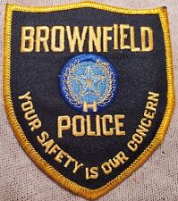 TX Brownfield Texas Police Shoulder Patch picture