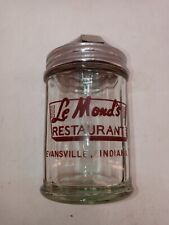 Vintage 1955 Le Monds Restaurant Evansville Indiana Cheese/Pepper Flake Shaker picture