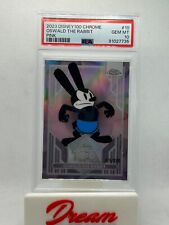 2023 Topps Chrome Disney 100 Oswald The Rabbit #10 Pink Refractor /399 PSA 10 picture