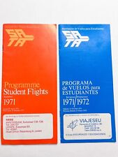 1971 Amsterdam Madrid Student Flight Program Booklets Dates Travel Guides picture