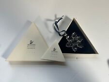 1996 SWAROVSKI CRYSTAL SNOWFLAKE HOLIDAY ORNAMENT & BOX - 1 DETACHED PIECE picture