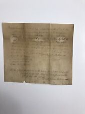 Antique Historical Oath Document For John McClymon  Esq Of Beaver County picture