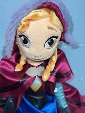 Disney Frozen Anna Stuffed Plush Princess ragdoll Doll Large 28” Tall picture