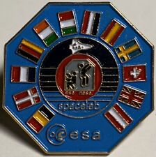 Vintage NASA SPACE LAB Pinback Pin Cloisonne Badge 1990's NOS Unused Original picture