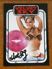 Velvet Sky Signed Authentic Kiss Print Card picture