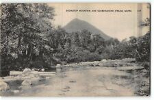 Doubletop Mountain and Sourdnahunk Stream, Maine - c1910 Postcard picture