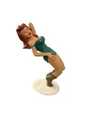 🇨🇦 VINTAGE GANZ BOTTOMS UP R. DEMARS BEER CAN HOLDER PINUP GIRL GREEN RARE picture