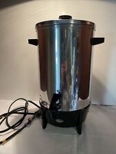 Vintage West Bend Coffee Pot Maker 30 Cups #9308 Electric Aluminum Percolator picture