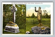 Gettysburg PA-Pennsylvania, Irish Brigade Monument, Statue, Vintage Postcard picture