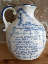 Vintage Delft Blue Dutch Left Handed Pitcher Creamer 5 Inch Tall picture